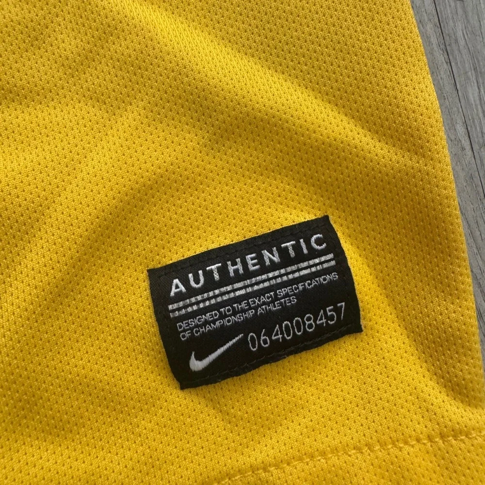 Nike Brazil CBF Soccer Jersey Kids XS Yellow Green Dri-FIT 519871-703